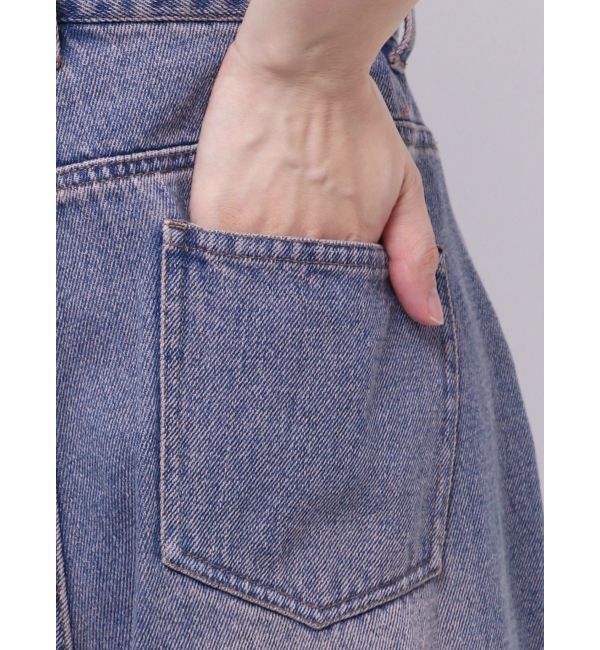 CALNAMUR「OVERDYE DENIM WIDE PT/オーバーダイデニムワイドパンツ」|デニム|