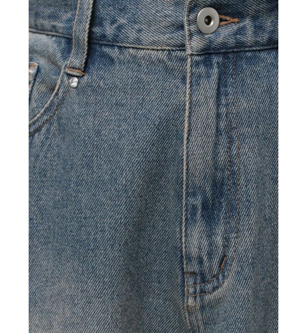CALNAMUR「OVERDYE DENIM WIDE PT/オーバーダイデニムワイドパンツ」|デニム|