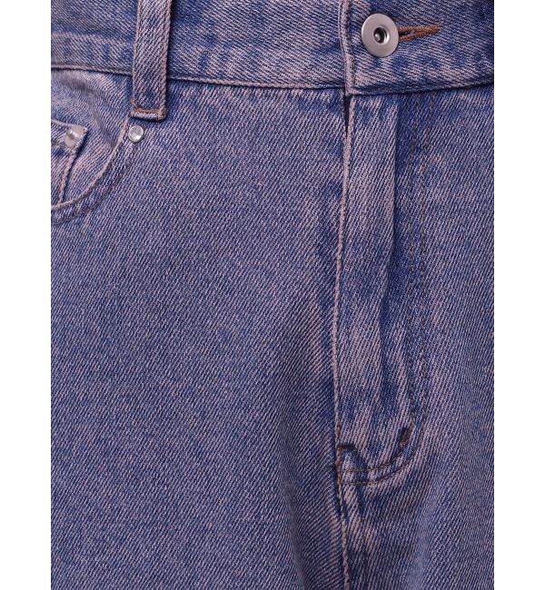 CALNAMUR「OVERDYE DENIM WIDE PT/オーバーダイデニムワイドパンツ」|デニム|