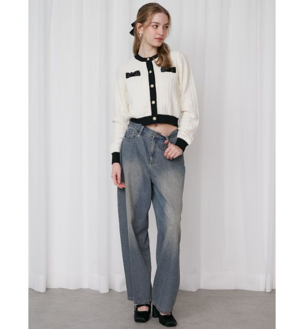 CALNAMUR「OVERDYE DENIM WIDE PT/オーバーダイデニムワイドパンツ」|デニム|