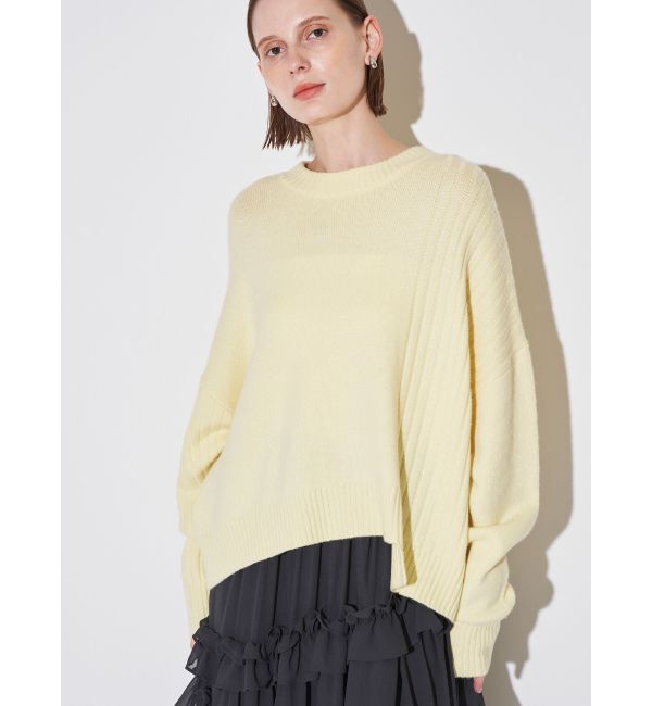 ELENDEEK「ASYMMETRY KT」|ニット・セーター|イエロー