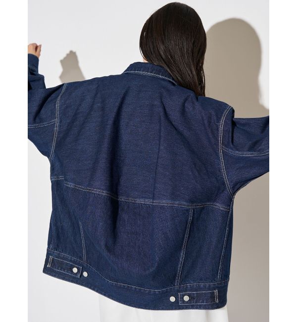 ELENDEEK「BACK FORM LOOSE DENIM JK」|デニムジャケット|