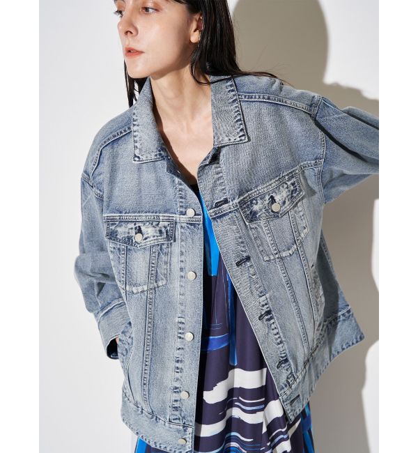 ELENDEEK「BACK FORM LOOSE DENIM JK」|デニムジャケット|