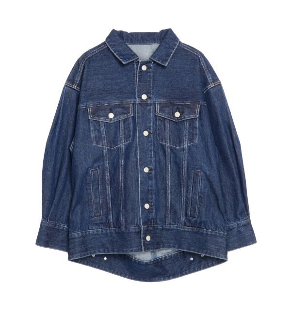 ELENDEEK「BACK FORM LOOSE DENIM JK」|デニムジャケット|