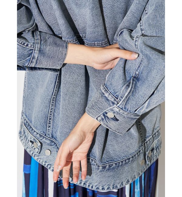 ELENDEEK「BACK FORM LOOSE DENIM JK」|デニムジャケット|