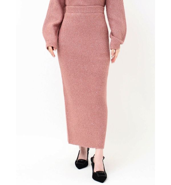 RESEXXY「グリッターIラインニットスカート【セットアップ着用可能】」|スカート|