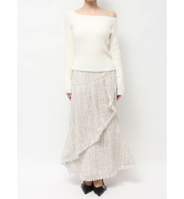 RESEXXY「ミニシャギーワンショルニットトップス」|ニット・セーター|