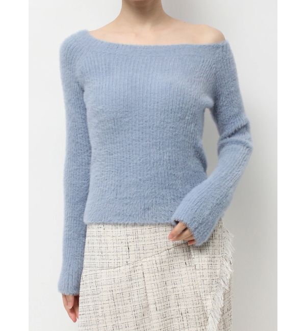 RESEXXY「ミニシャギーワンショルニットトップス」|ニット・セーター|