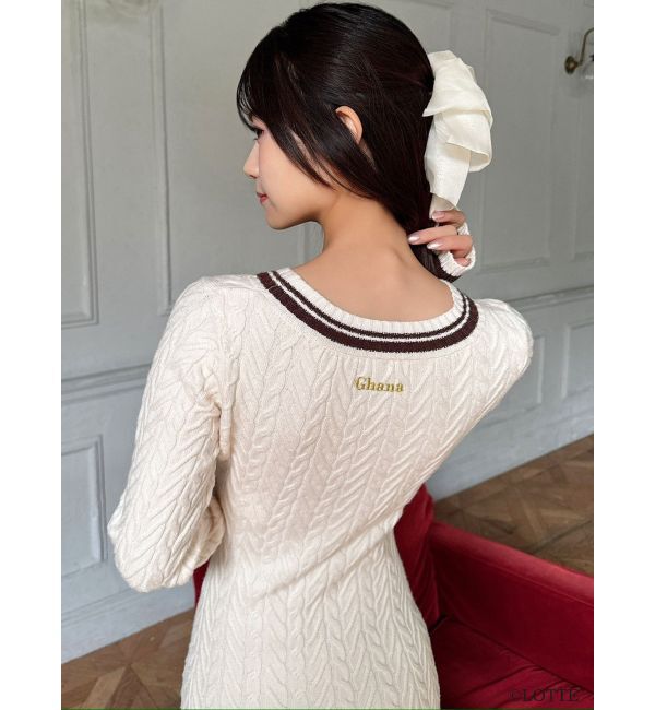 RESEXXY「【Ghana】ケーブルニットミニワンピース」|ワンピース|