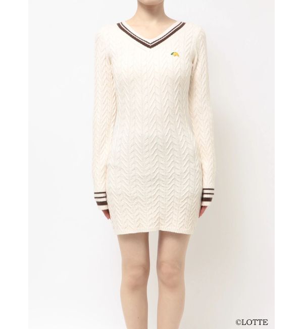 RESEXXY「【Ghana】ケーブルニットミニワンピース」|ワンピース|