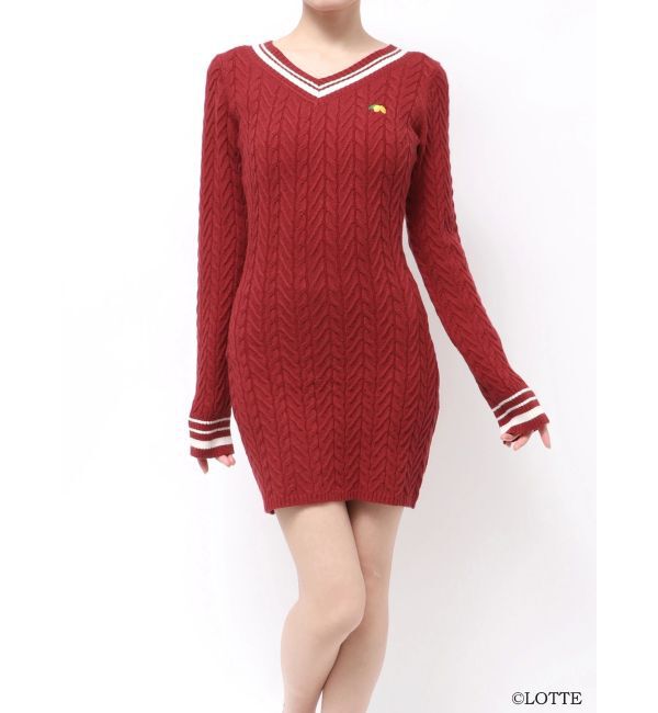 RESEXXY「【Ghana】ケーブルニットミニワンピース」|ワンピース|