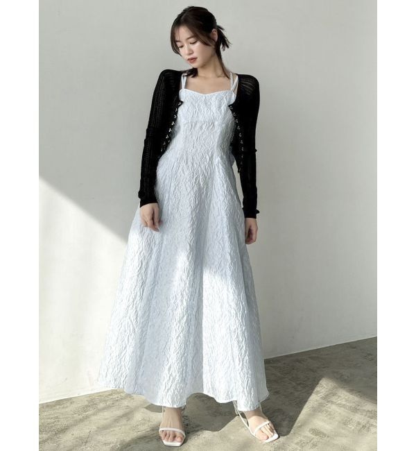 dazzlin「バックリボンジャカードキャミワンピース」|ワンピース|