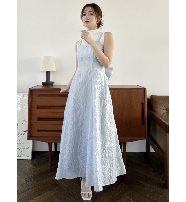 dazzlin「バックリボンジャカードキャミワンピース」|ワンピース|