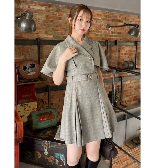 dazzlin「【WEB限定カラーあり】ケープトレンチミニワンピース」|ワンピース|