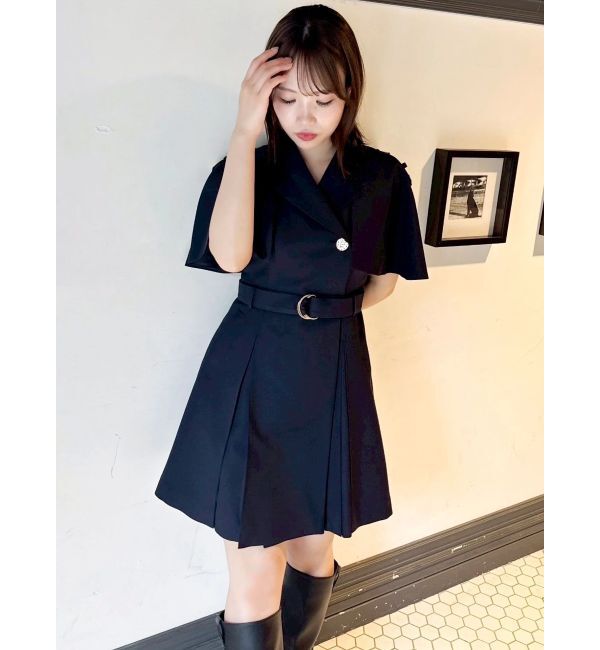 dazzlin「【WEB限定カラーあり】ケープトレンチミニワンピース」|ワンピース|