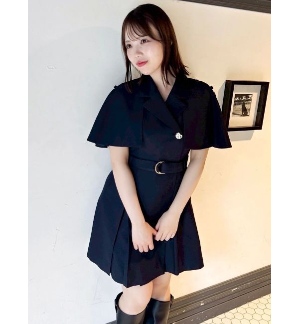 dazzlin「【WEB限定カラーあり】ケープトレンチミニワンピース」|ワンピース|