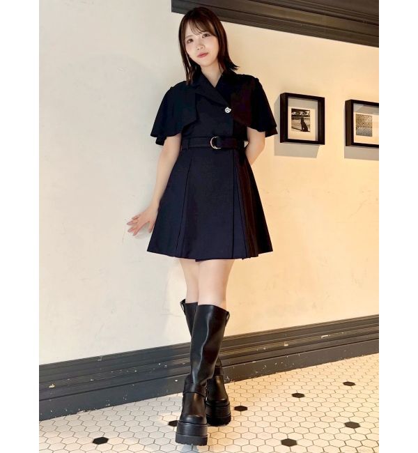 dazzlin「【WEB限定カラーあり】ケープトレンチミニワンピース」|ワンピース|