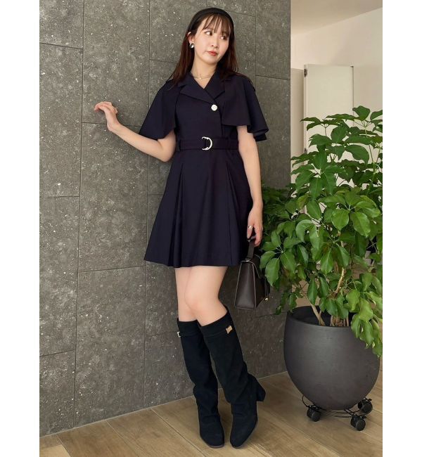dazzlin「【WEB限定カラーあり】ケープトレンチミニワンピース」|ワンピース|
