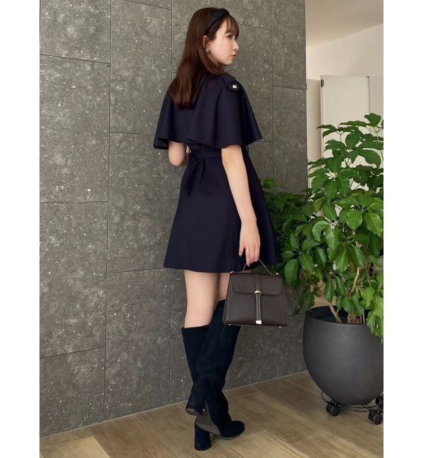 dazzlin「【WEB限定カラーあり】ケープトレンチミニワンピース」|ワンピース|