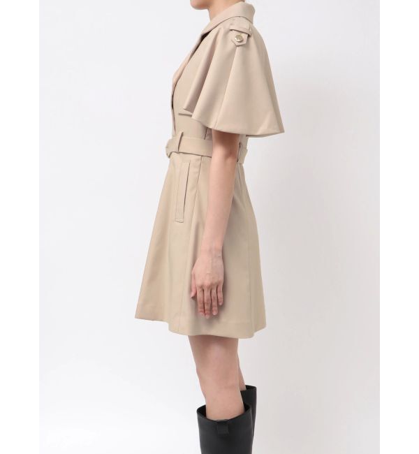 dazzlin「【WEB限定カラーあり】ケープトレンチミニワンピース」|ワンピース|
