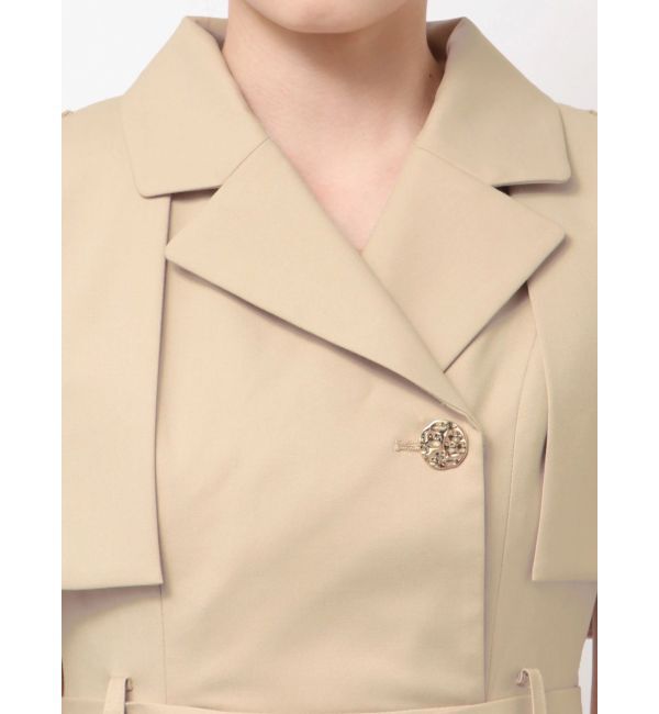 dazzlin「【WEB限定カラーあり】ケープトレンチミニワンピース」|ワンピース|