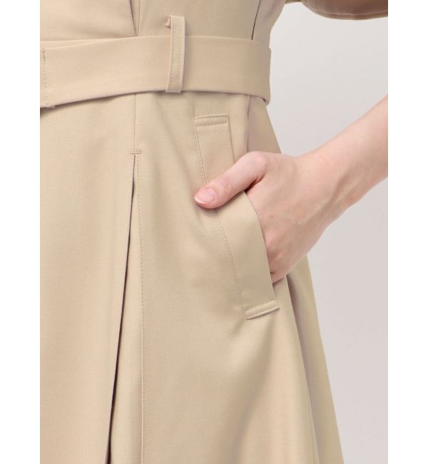 dazzlin「【WEB限定カラーあり】ケープトレンチミニワンピース」|ワンピース|