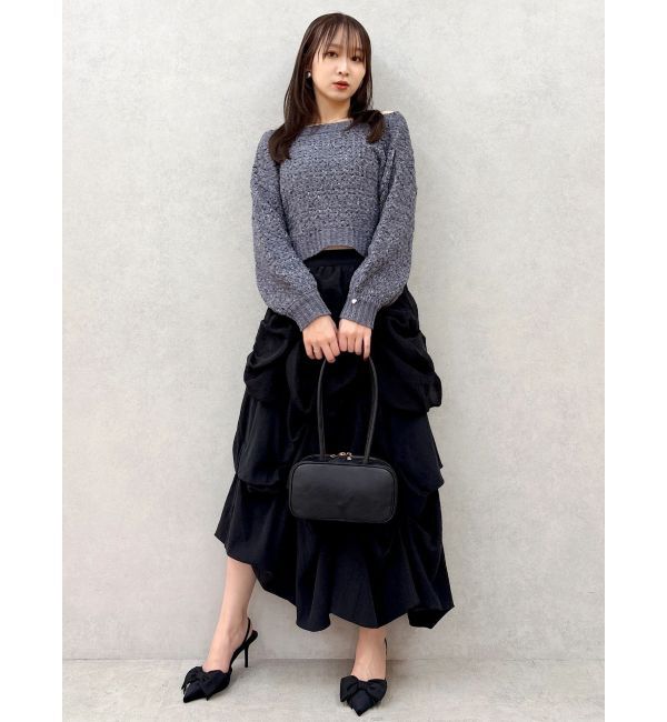 dazzlin「ランダムドレープタックスカート」|スカート|