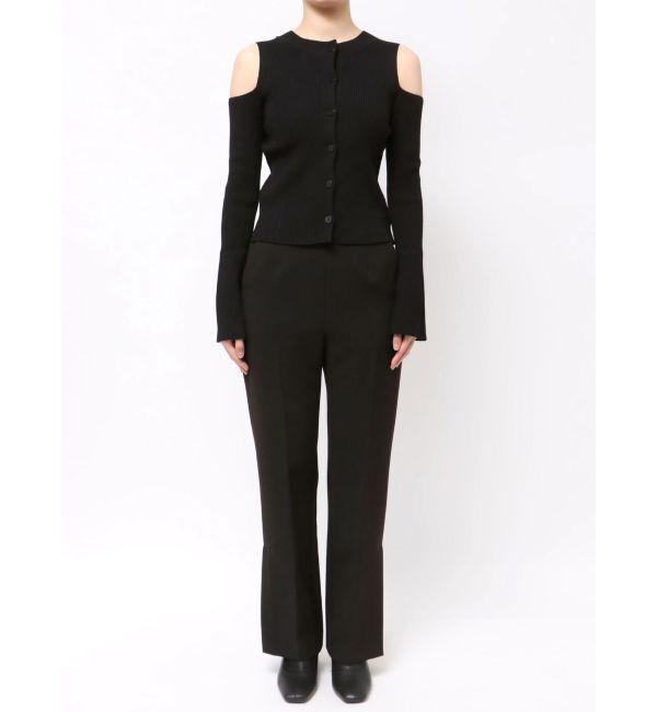 MERCURYDUO「ケーブルパネルハイネックニット」|ニット・セーター|