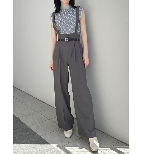 MURUA「フェイクレザーベルトサスペンダーパンツ【セット販売対象】」|その他|