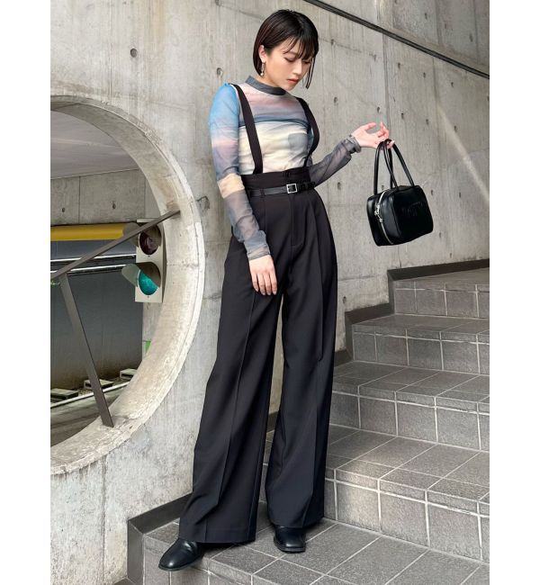 MURUA「フェイクレザーベルトサスペンダーパンツ【セット販売対象】」|その他|