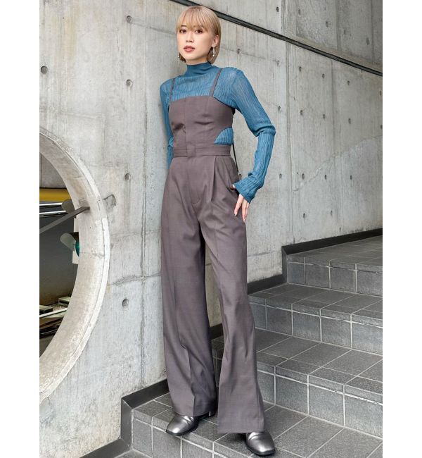 MURUA「サイドカットロンパース」|オールインワン|