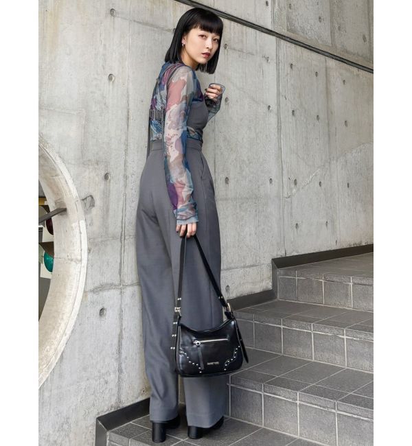 MURUA「サイドカットロンパース」|オールインワン|