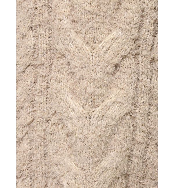 Ungrid「ビッグシルエットルーズケーブルニット」|ニット・セーター|