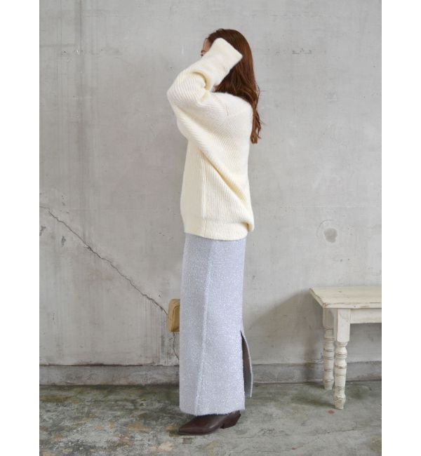 Ungrid「深Ｖネックルーズニット」|ニット・セーター|