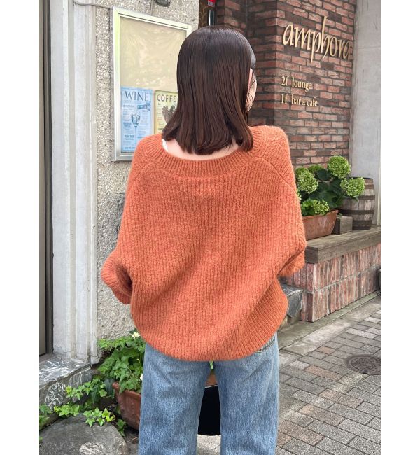 Ungrid「深Ｖネックルーズニット」|ニット・セーター|