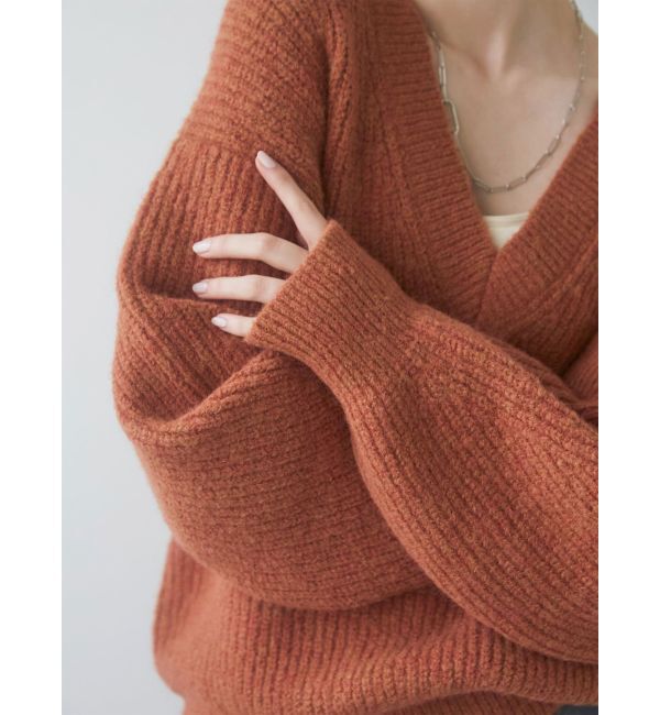 Ungrid「深Ｖネックルーズニット」|ニット・セーター|