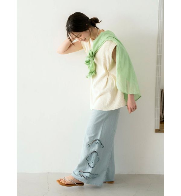 Ungrid「カットワークデザインラフパンツ」|その他|