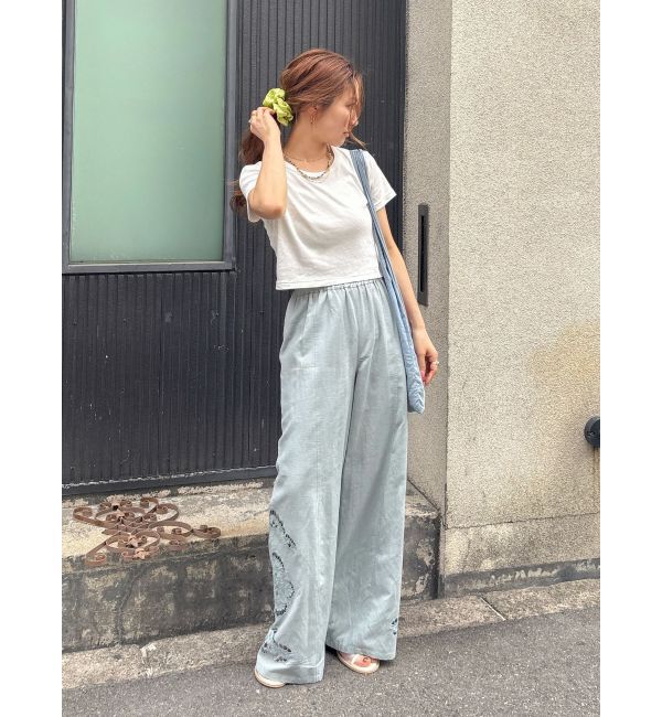 Ungrid「カットワークデザインラフパンツ」|その他|