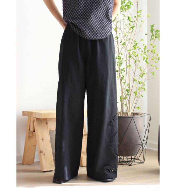 Ungrid「カットワークデザインラフパンツ」|その他|