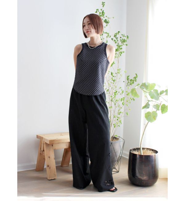 Ungrid「カットワークデザインラフパンツ」|その他|