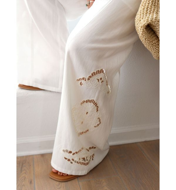 Ungrid「カットワークデザインラフパンツ」|その他|