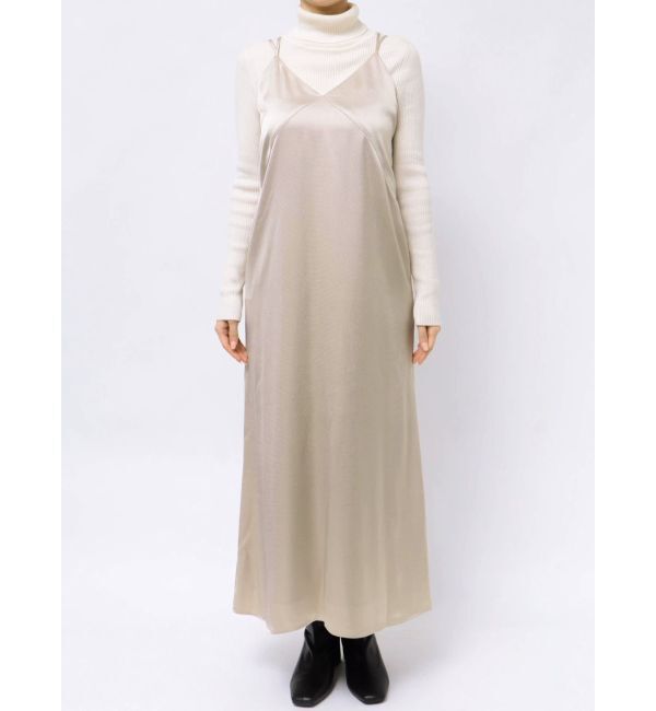 LAGUNAMOON「ハンマーサテンキャミワンピース」|ワンピース|