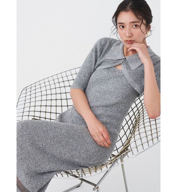 LAGUNAMOON「【追加生産】クロップドカーデセットニットワンピース」|ワンピース|