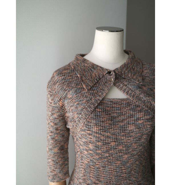 LAGUNAMOON「【追加生産】クロップドカーデセットニットワンピース」|ワンピース|