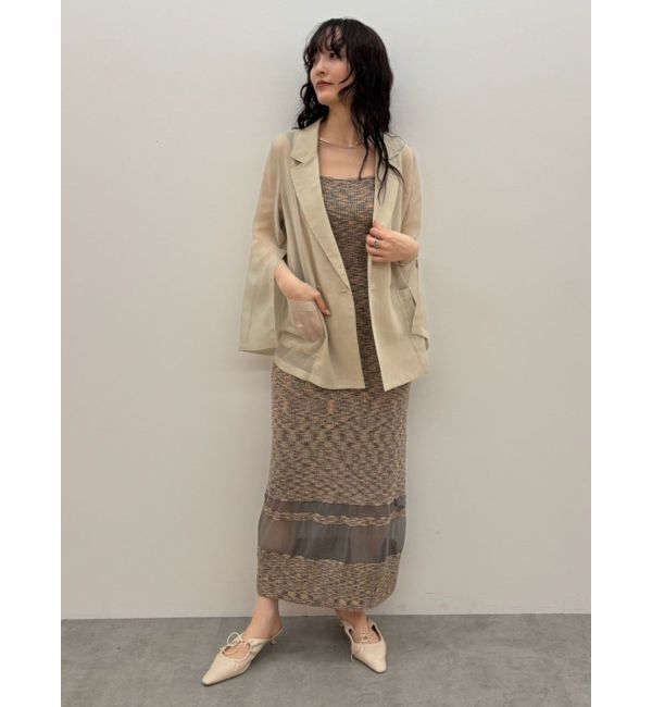 LAGUNAMOON「【追加生産】クロップドカーデセットニットワンピース」|ワンピース|