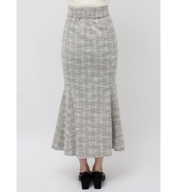 LAGUNAMOON「カットツイードフロントZIPスカート」|スカート|