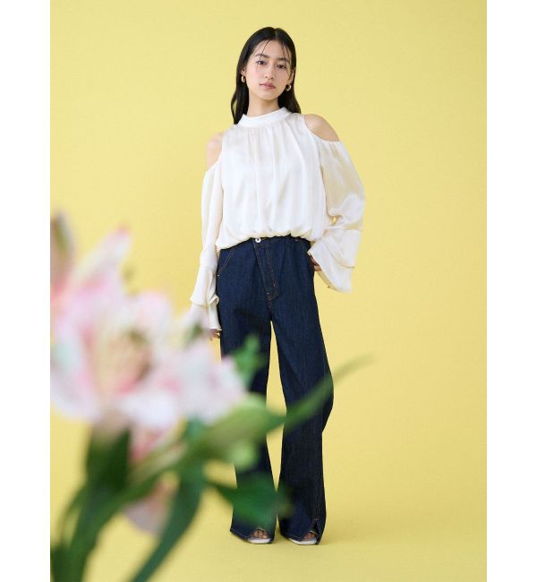 LAGUNAMOON「オープンショルダーボリュームブラウス」|シャツ・ブラウス|