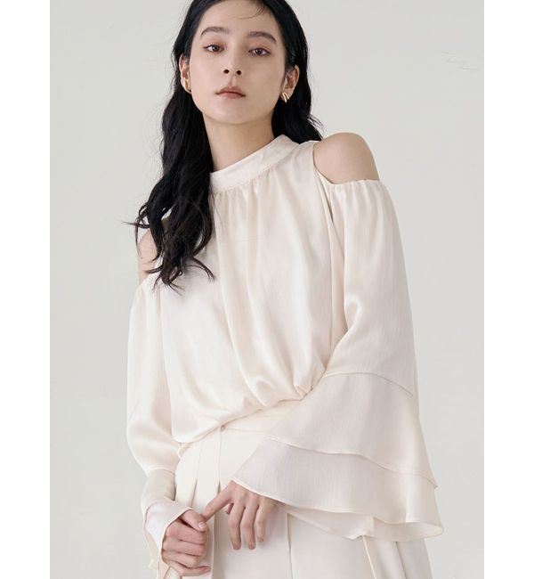 LAGUNAMOON「オープンショルダーボリュームブラウス」|シャツ・ブラウス|