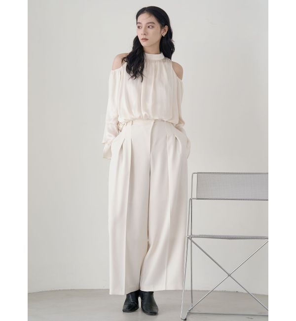 LAGUNAMOON「オープンショルダーボリュームブラウス」|シャツ・ブラウス|