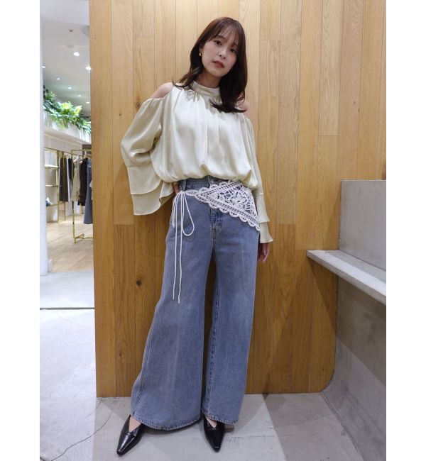 LAGUNAMOON「オープンショルダーボリュームブラウス」|シャツ・ブラウス|